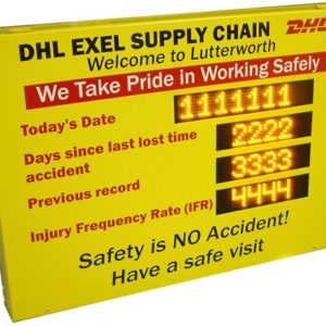 LED Safety Statistic Display Boards