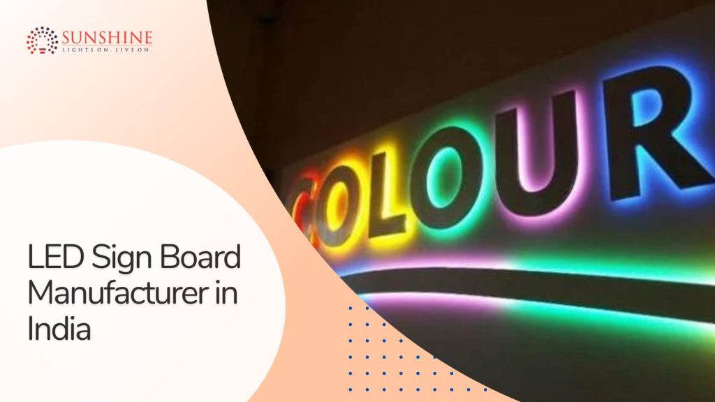 Spanien Musling Måltid LED Sign Board Manufacturer in India | Sunshine | Display Board | Video Wall
